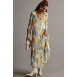 Anthropologie Multicolor Maxi Dress